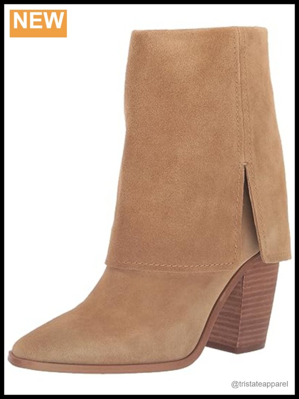 Vince Camuto Alolison Suede Mid-Calf Bootie Zipper Closure